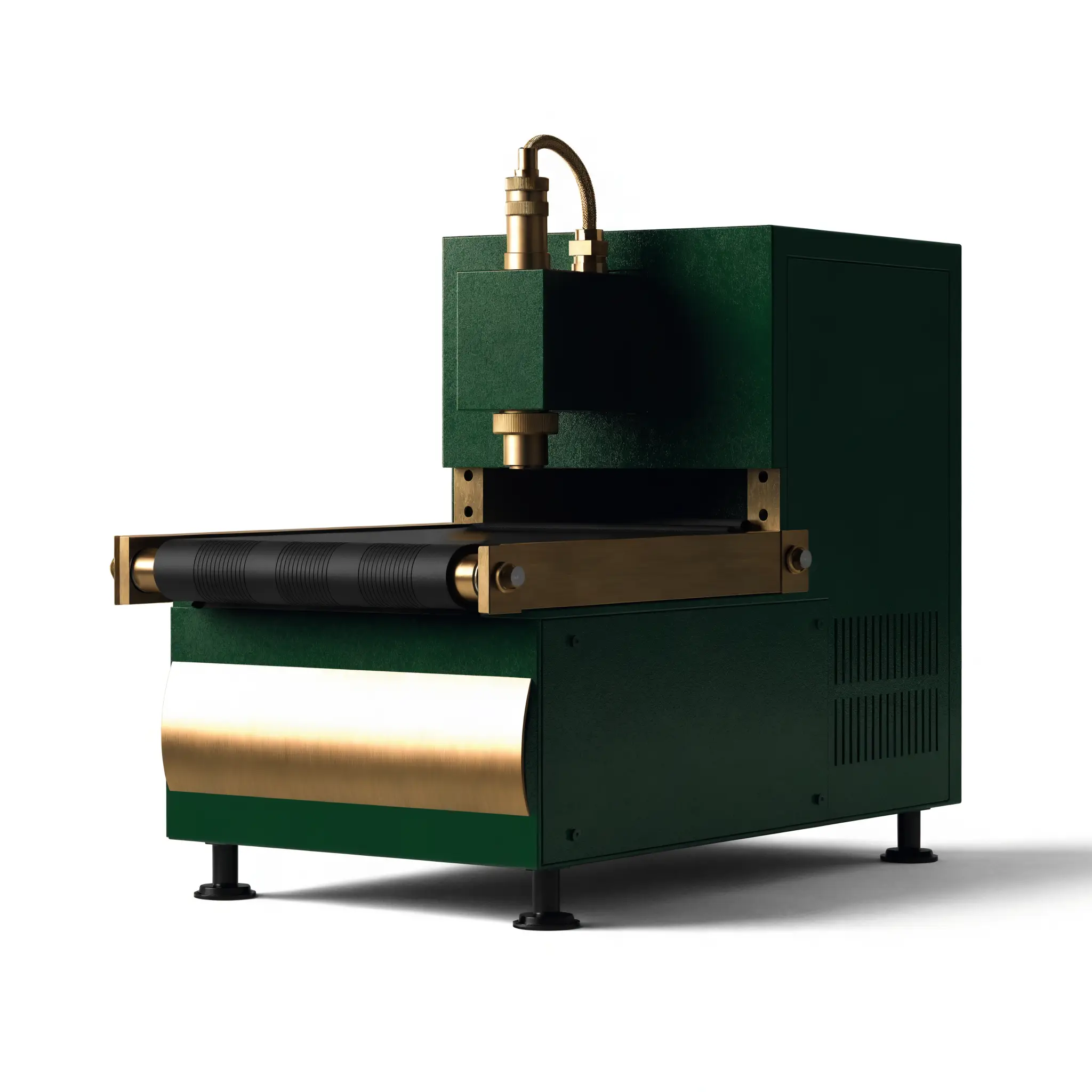 Inkjet coder printing date and batch marks on a line